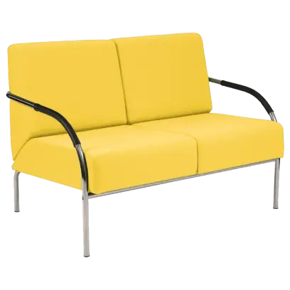 SPA 2 chrom, koženka AN 036 - koženka žlutá